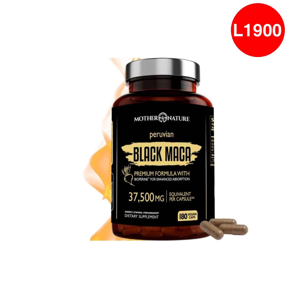 Cápsulas de raíz de Maca para aumentar la resistencia, la energía y la masa muscular.