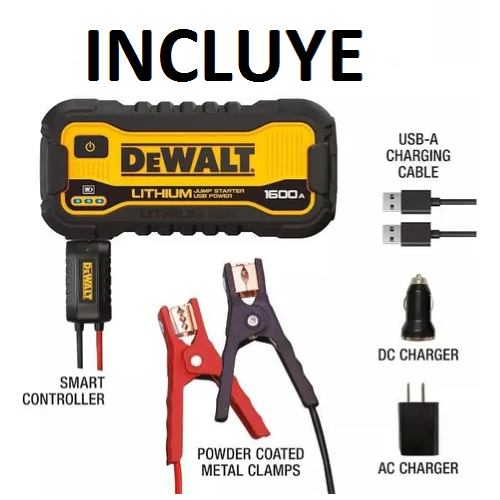 Arrancador De Batería Automotriz (jump Starter) Dewalt 1600A