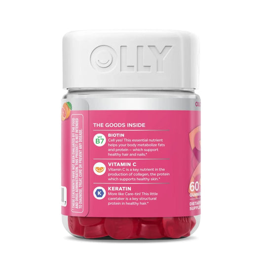 Multi-Vitaminas OLLY para el Cabello Piel y Uñas OLLY con Biotina Keratina Vitamina C y E