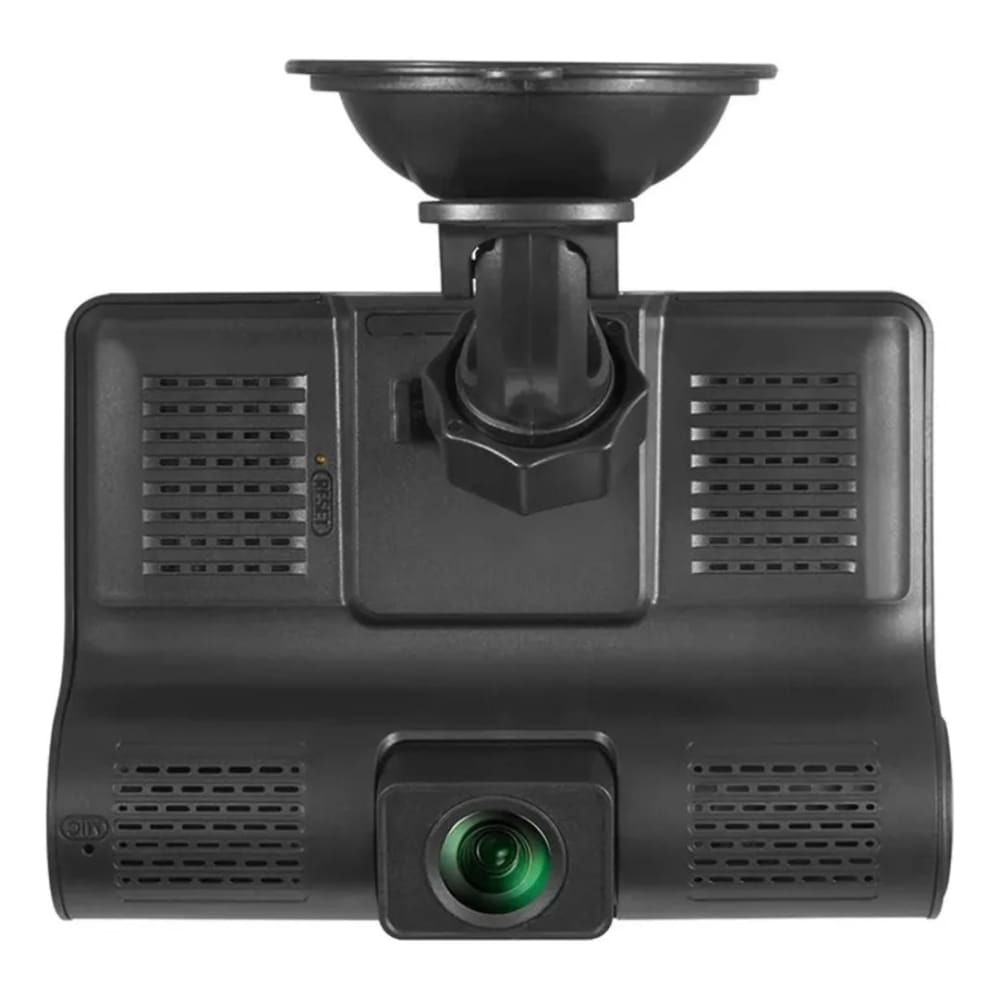 DVR HF AUDIO SR-DVR25 – TRIPLE CÁMARA – FRONTAL, INTERIOR Y REVERSA – FULL HD 1080P – PANTALLA DE 4”