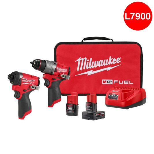 Kit de 2 Taladros Milwakee (Destornillador y de Impacto) 3497-22