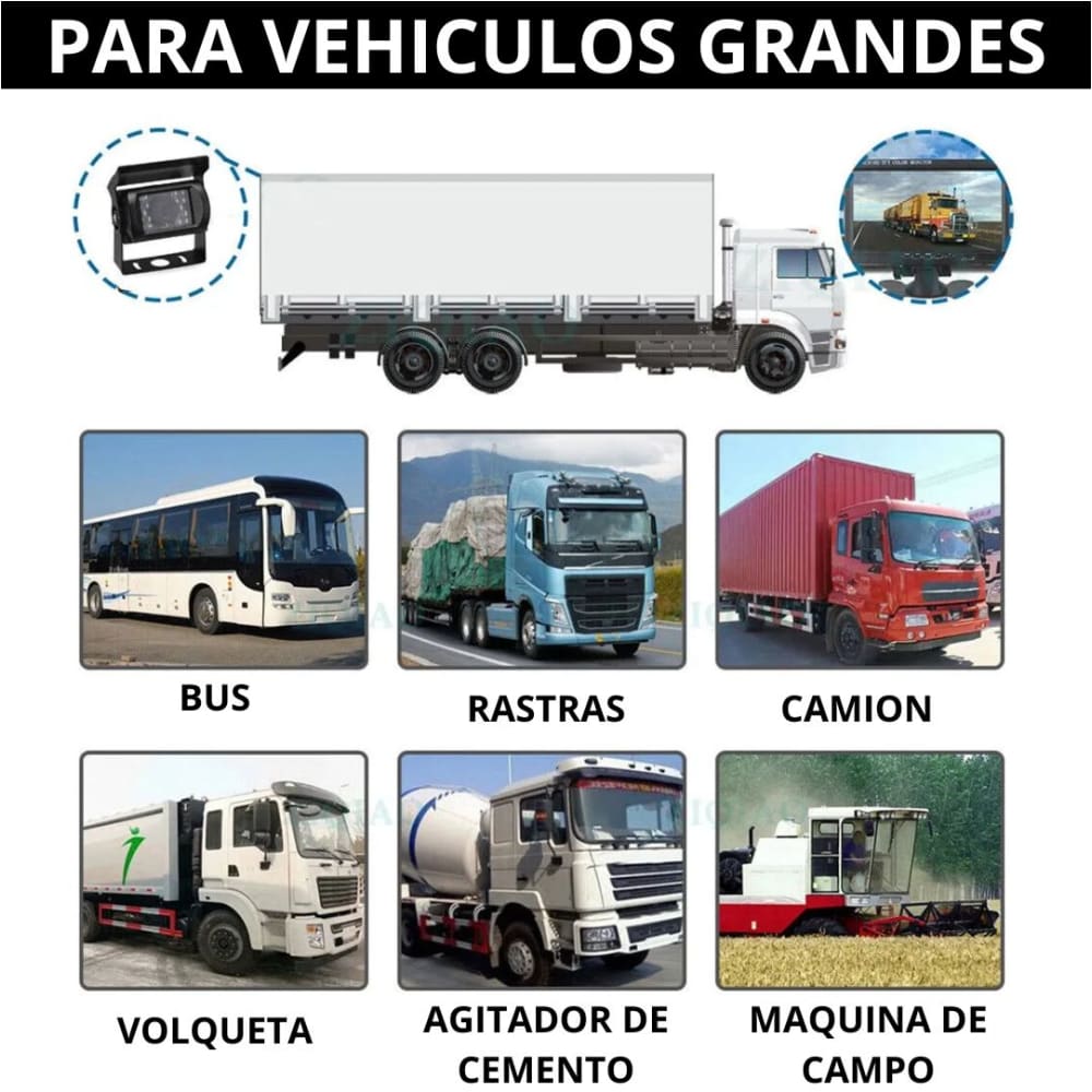 Cámara Para Autobús y Vehículos Pesados con Visión Nocturna Infrarroja