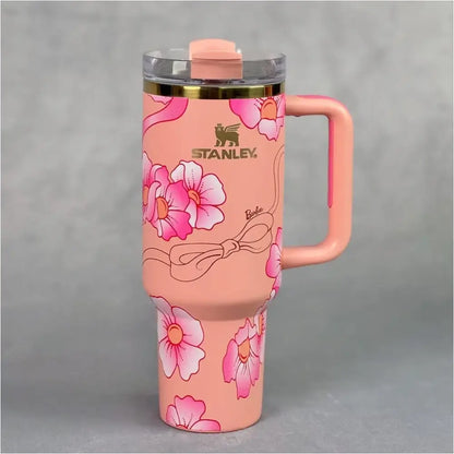 Taza coleccionable Stanley BARBIE de Acero inoxidable - 1.2 Litros (FLORES)
