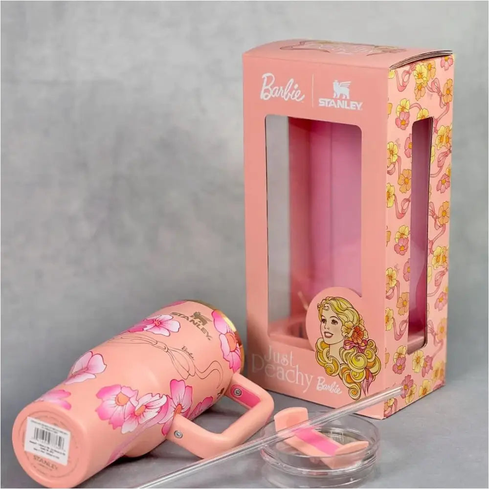 Taza coleccionable Stanley BARBIE de Acero inoxidable - 1.2 Litros (FLORES)