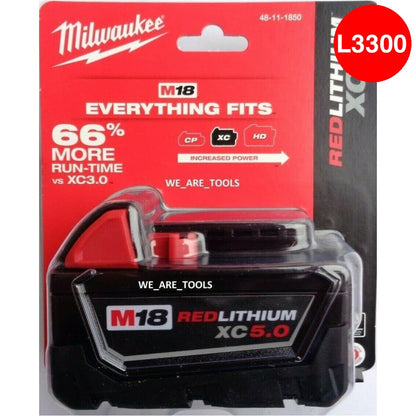 Batería Milwaukee M18 de 18V/5A