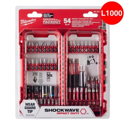 Caja de Puntas de Impacto Milwaukee 54 Piezas 4832-4010