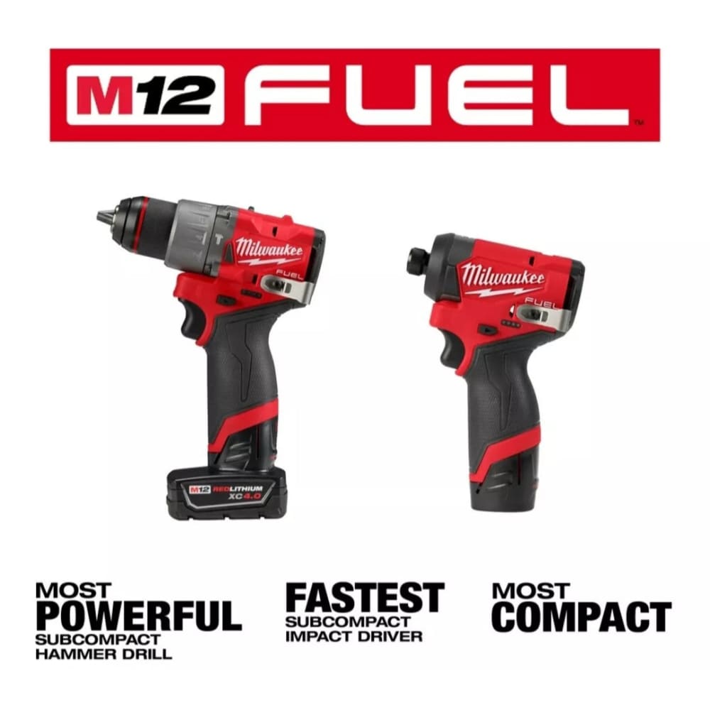 Kit de 2 Taladros Milwakee (Destornillador y de Impacto) 3497-22