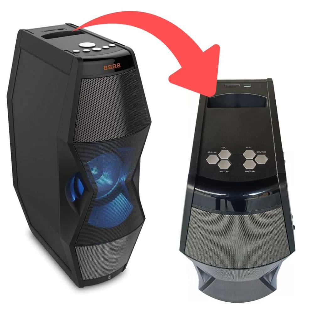 BOCINA DE ALTO DESEMPEÑO DE 2,000W P.M.P.O. CON ILUMINACION LED