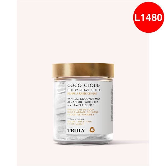 Crema de Afeitar Truly Coco Cloud – Hidratación Suave y Afeitado Ultra-Sedoso
