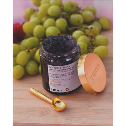 Jabon Negro de ORO de 24 Quilates limpiador de impurezas de lujo TRULY
