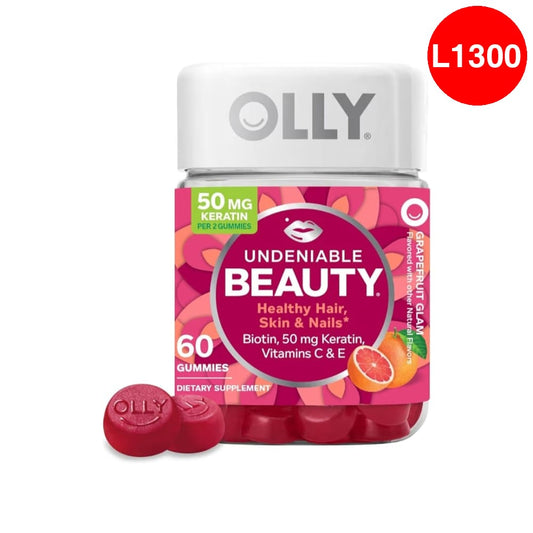 Multi-Vitaminas OLLY para el Cabello Piel y Uñas OLLY con Biotina Keratina Vitamina C y E