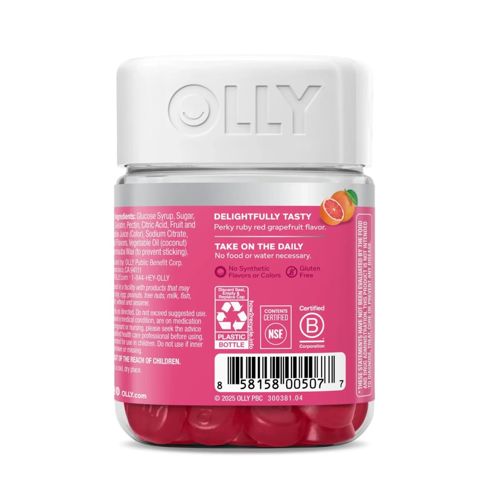 Multi-Vitaminas OLLY para el Cabello Piel y Uñas OLLY con Biotina Keratina Vitamina C y E