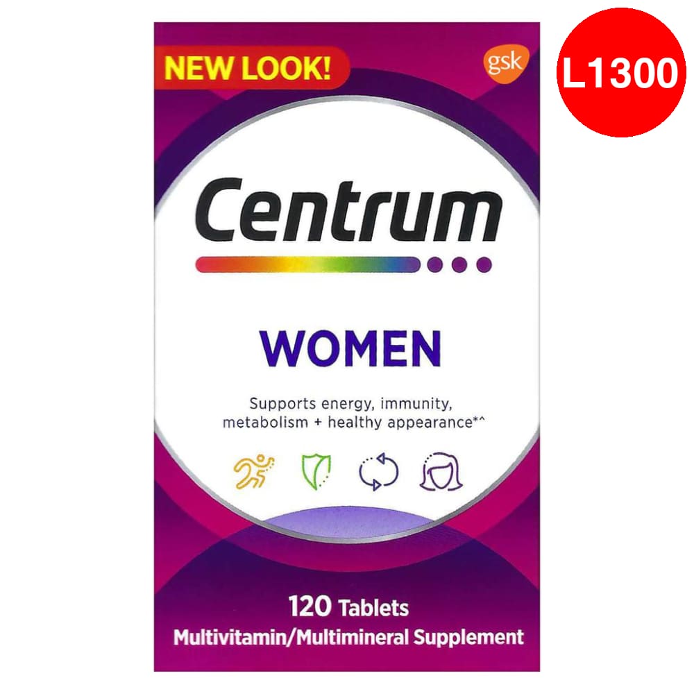 Multivitaminas para Mujer - Centrum 120 tabletas