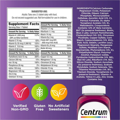 Multivitaminas para Mujer - Centrum 250 tabletas