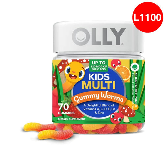 Multivitaminas para niños en Gomitas de Gusanitos (Vitaminas A C D E B Zinc)