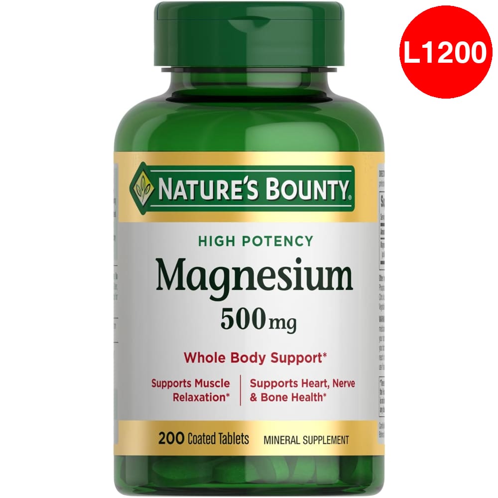Oxido de Magnesio de Alta Potencia de 500MG - Natures Bounty