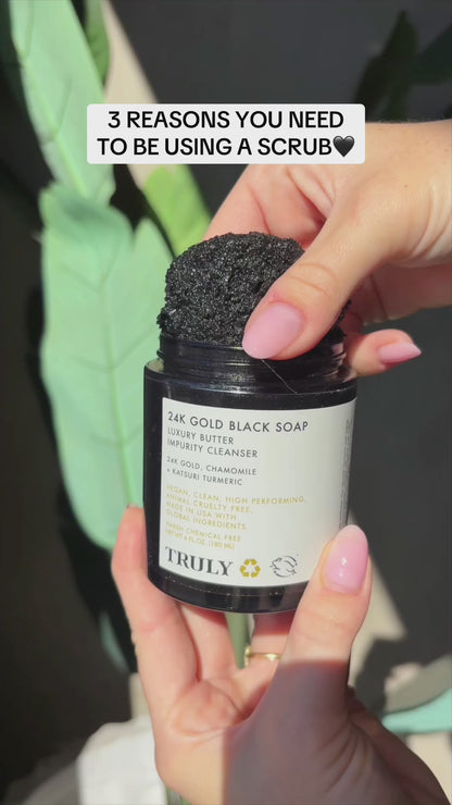 Jabon Negro de ORO de 24 Quilates, limpiador de impurezas de lujo TRULY