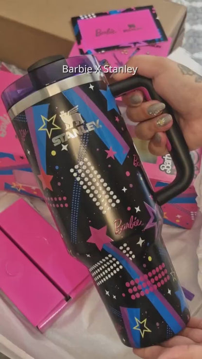 Taza coleccionable Stanley BARBIE de Acero inoxidable - 1.2 Litros (NEGRO)