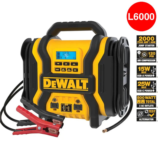 Arrancador de Batería de carro / Compresor de aire y Batería de emergencias DEWALT