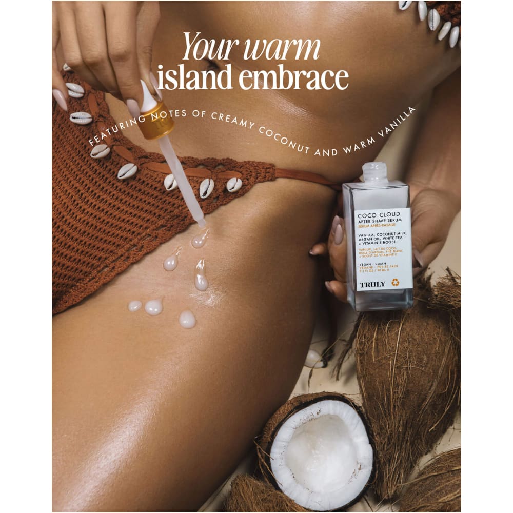 Serum Truly para despues del Afeitado Coco Cloud – Calma Hidrata y Revitaliza la Piel