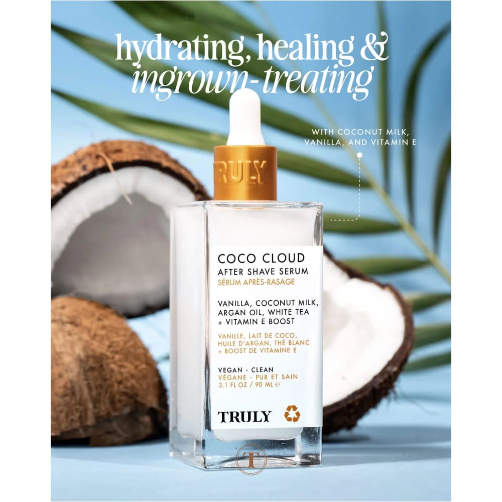 Serum Truly para despues del Afeitado Coco Cloud – Calma Hidrata y Revitaliza la Piel
