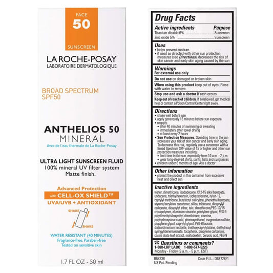 Súper Protector Solar Anthelios con minerales SPF 50