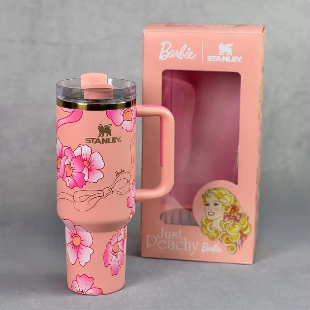 Taza coleccionable Stanley BARBIE de Acero inoxidable - 1.2 Litros (FLORES)