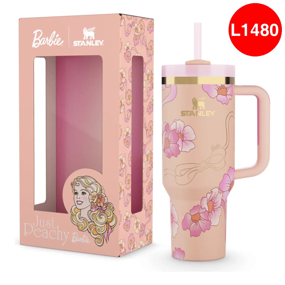 Taza coleccionable Stanley BARBIE de Acero inoxidable - 1.2 Litros (FLORES)