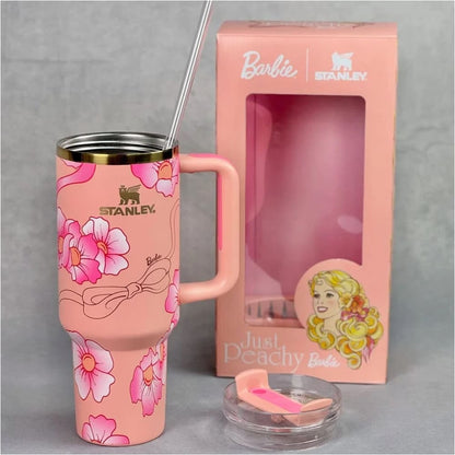 Taza coleccionable Stanley BARBIE de Acero inoxidable - 1.2 Litros (FLORES)