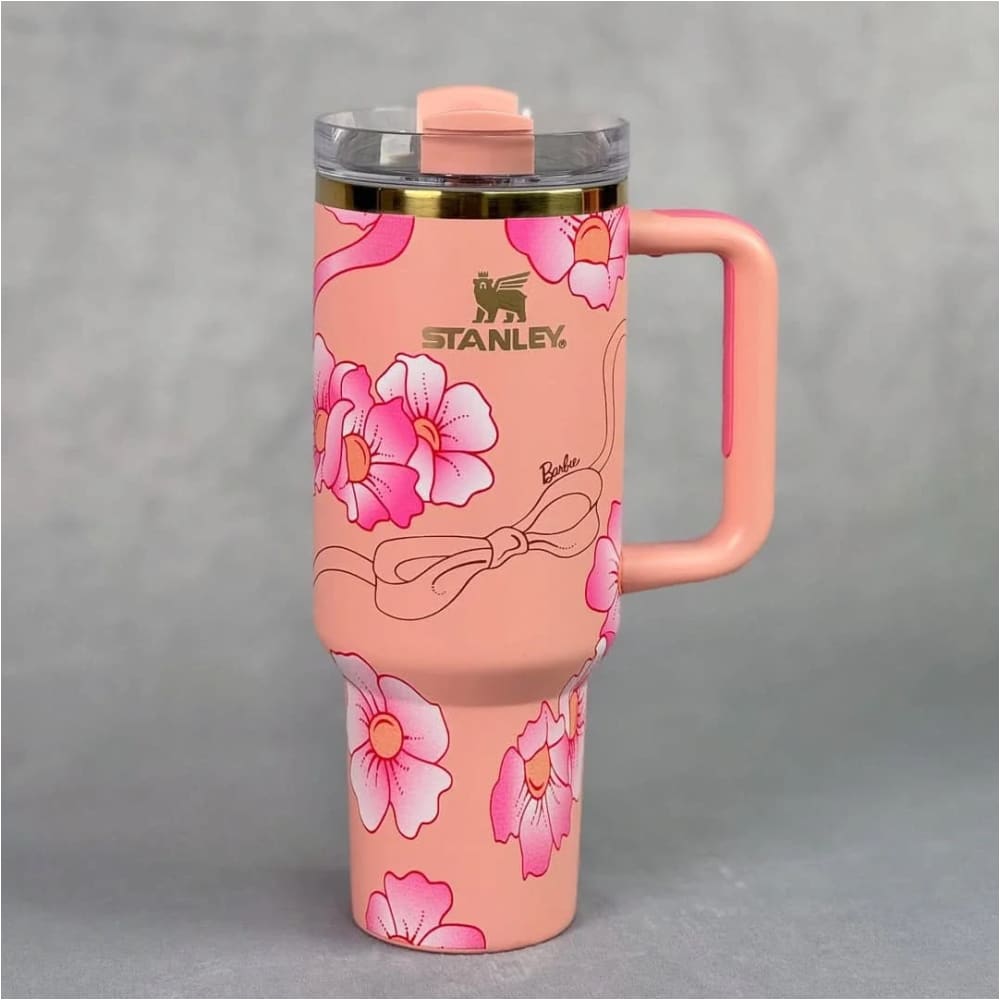 Taza coleccionable Stanley BARBIE de Acero inoxidable - 1.2 Litros (FLORES)