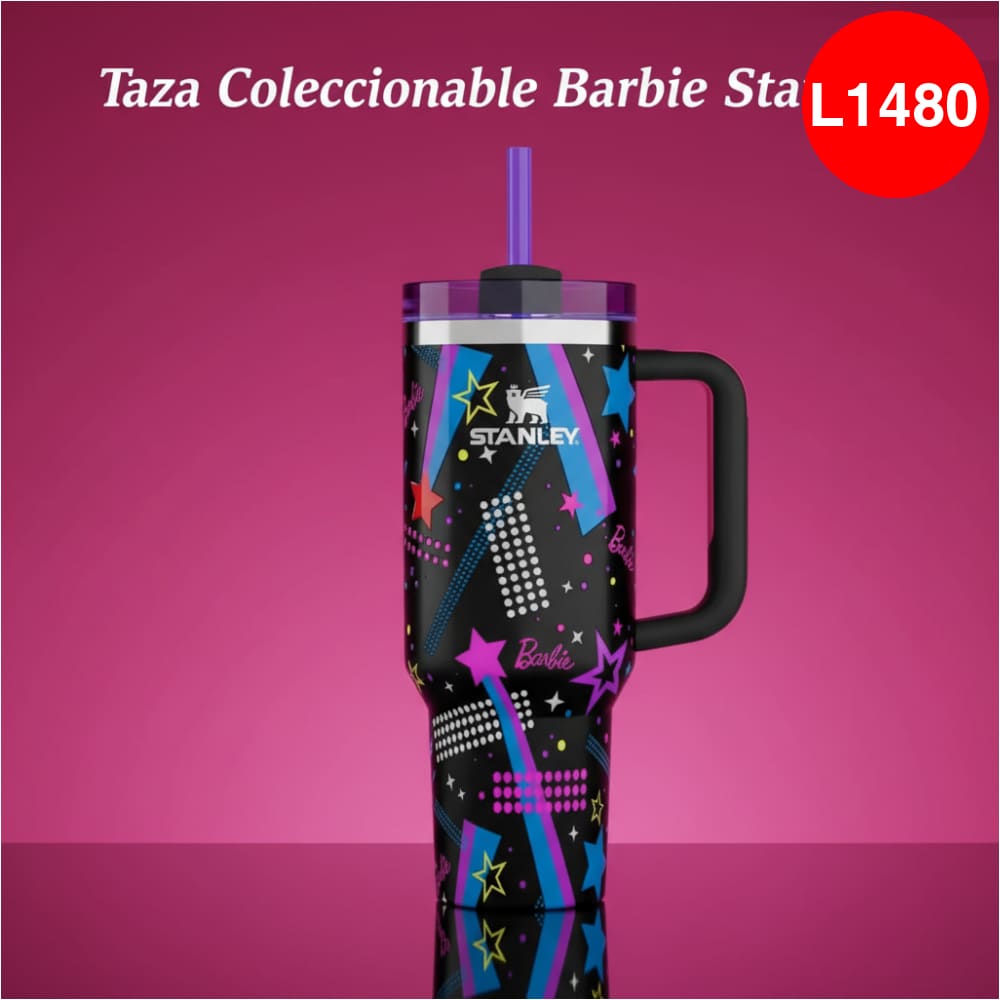 Taza coleccionable Stanley BARBIE de Acero inoxidable - 1.2 Litros (NEGRO)