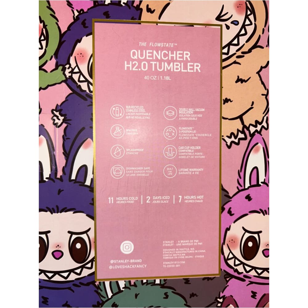 Taza coleccionable Stanley LABUBU de Acero inoxidable - 1.2 Litros (Modelo 2)